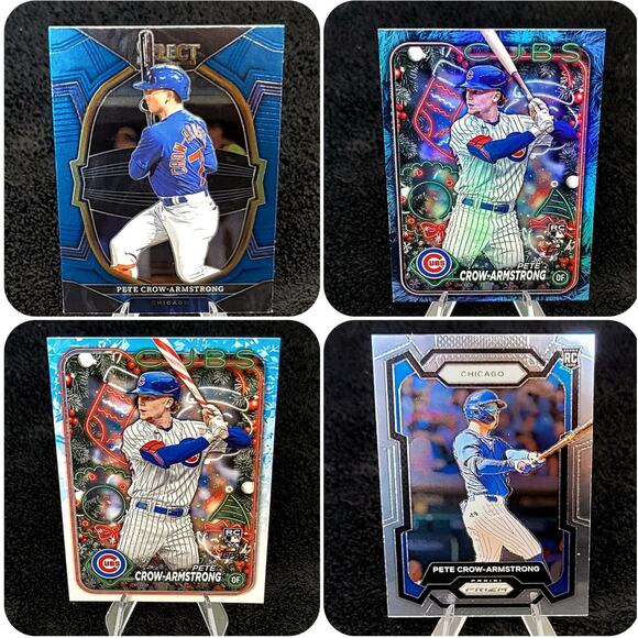 Pete Crow-Armstrong RC Insert Baseball Card Lot, Chicago Cubs - Picture 1 of 9
